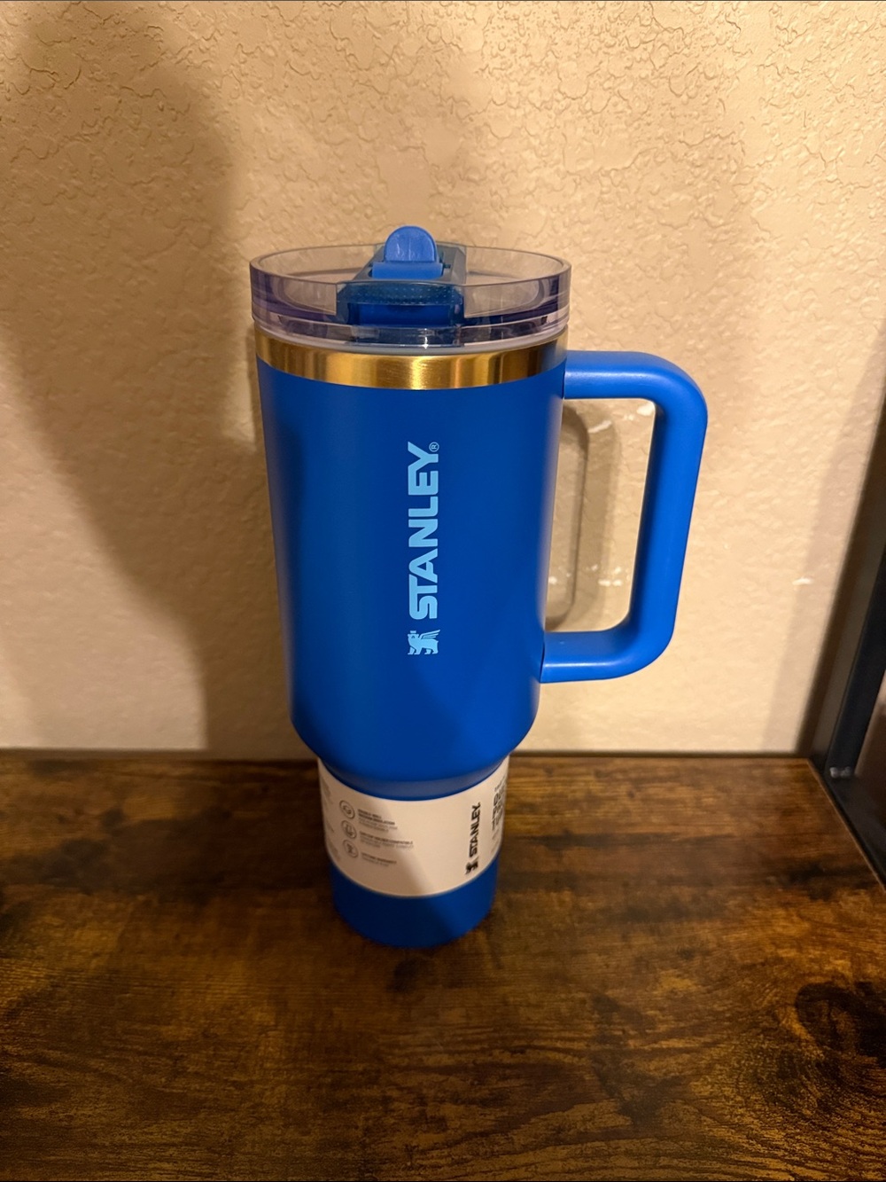 Stanley 40 oz Blue Insulated Travel Mug with Handle